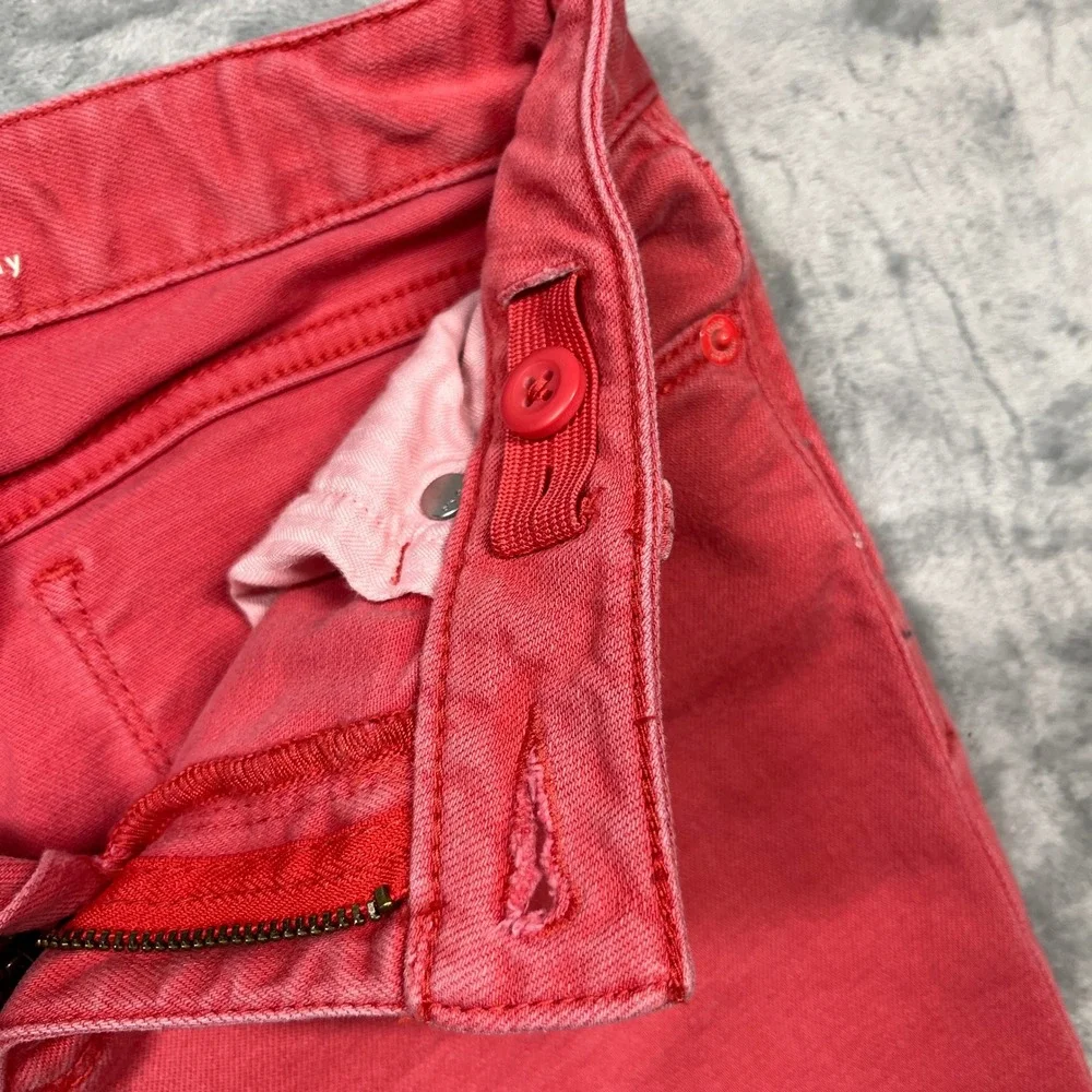 Gap Kids Super Skinny Jeans Kids Coral Red Adjustable Waist 12 Regular - Picture 7 of 16